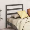 Uzglavlje za krevet sivo 95 x 4 x 100 cm od masivne borovine