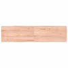 Vidaxl Mizna plošča sv. rjava 160x40x(2-4)cm obdelana trdna hrastovina