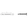 shumee SAMOVRTALNI VIJAK POCINKAN TORX T30 6,3*50 MM - 2 STO - 524 6,3*50