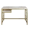 Hanah Home Victory Gold Radni sto 120x75x60??cm, Bela