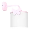 Dečija zidna lampa SWEET 1xE27/15W/230V bela/ružičasta/sa motivom leptira
