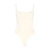 GOD SAVE QUEENS Bodi Second Skin Square-Neck Bodysuit kremna