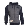 Lonsdale Mens hooded zipsweat jacket slim fit