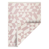 eoshop Geometrijska preproga TWIN 22992, bombažna, obojestranska, okolju prijazna, z robovi - roza/kremasta ( - Velikost: 160x220 cm)