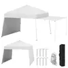 Northix Pop-up paviljonski šotor 430x280 cm z preklopnimi stranica, bel