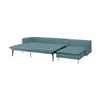 SÖDERHAMN Sofa ležaj 4-sed, s lenjivcem/Fridtuna tamnosiva-plava