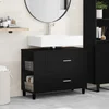Toaletna jedinica Crna 80 x 35 x 60 cm Konstruirano drvo