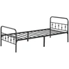 Homestar Posteljni okvir 2069x918x825 cm črn zložljiv