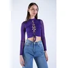 Trend Alacati Stili Ženska bluza Alc-X15127, Ljubičasta