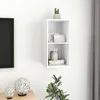 Zidni TV ormarić bijeli 37 x 37 x 72 cm od konstruiranog drva