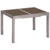 Gardenson Raztegljiva Vrtna Miza Ambia, Steklo, Aluminij, 180-240x200