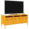 TV ormarić boja senfa 101,5x39x43,5 cm čelični