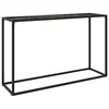 Konzolni stol crni 120 x 35 x 75 cm od kaljenog stakla