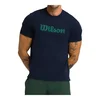 Moška majica Wilson Easy Street Tee Classic Navy/Field Green XXL