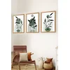Wallity Set uokvirenih MDF slika Myk3005-3, 3 dijela