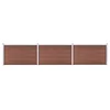 Vidaxl Vrtna ograja WPC 526x106 cm rjava