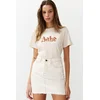 Trendyol Stone Sequin Embroidered Basic Pattern Knitted T-Shirt