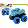 slomart LEAN TOYS Terenski Vozilo Tyranozaver Rex na vzgon - modra