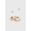 Srebrni uhani AllSaints 2-pack