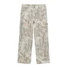 Pull&Bear Kargo hlače STWD ecru/svetlo rjava/antracit/svetlo siva