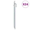 Klinovi za šator V-oblika 24 kom 24 cm O 20 mm pocinčani čelik