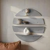 HANAH HOME Dekorativna metalna zidna polica Vlnt 118 Gr