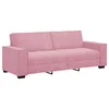 Vidaxl Trosed roza 220x78x84 cm žamet