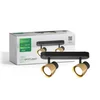 Green tech gu10 x 2 LED spot svetiljka zlatno-crna ( ambre-2 )