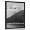 Plakat zimska pokrajina v črnobeli varianti - 30x45 no frame