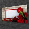 tulup.si Slika na steklu Roses flowers rastlin 120x60 cm 4 obešalnika