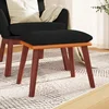 vidaXL Stolček za noge črn 45x29,5x39 cm blago in umetno usnje