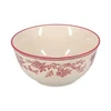 Bordo rdeča/slonokoščena porcelanasta skledica Cyril – S|P Collection