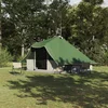 Tipi šator s krovom s pohranom Zelena 358 x 296 x 258 cm taft