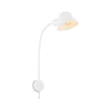 Briloner 2089-016 - Fleksibilna zidna lampa BRELLO 1xE27/10W/230V bela