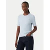 TOMMY HILFIGER Pulover Cable Short Sleeve svetlo modra