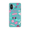 Silikonska maska za ZTE Blade A31 Plus Love Print tirkizna tirkizna