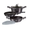 Berlingerhaus  Berlinger Haus 6-delni komplet loncev z granitno prevleko Carbon Pro BH6905