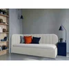 MID.YOU OBLAZINJENA POSTELJA 90 cm x 200 cm , les, tekstil, leseni material bež