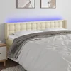 LED uzglavlje krem 163x16x78/88 cm od umjetne kože
