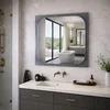 HANAH HOME Ogledalo Transparenza 65 x 65 Fume