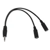 GEMBIRD 3.5mm stereo na 2x3.5mm stereo socket splitter kabl/ 10cm (CCA-415-0.1M)