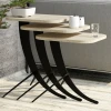Hanah Home Set klub stočića Pion 3, 35x60 cm, 3 komada, Krem