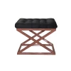 Atelier del Sofa Tabure 50x42x40cm, Bakar-Crno