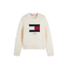 TOMMY HILFIGER Pulover slonovina/mornarska/zlata/češnjevo rdeča