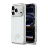 Maska Karl Lagerfeld Croco KL Script Logo MagSafe za iPhone 17 Pro srebrna