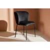 Venture Design Jedilni stol Edina 53x60x77 cm črne barve