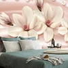 Tapeta razkošna magnolija z biseri - 245x165