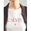 Calvin Klein Jeans Majica Concept rdeča / bela