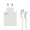 Kućni punjač Super Fast 120W GaN 6A USB sa USB A na Type C kablom, Beli