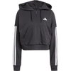 Adidas Ženski duks sa kapuljačom W 3S Ft Qz Hd JN1956, Crni